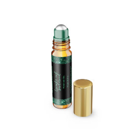 Zwart & Groen Glitter Parfum Roller Flessenetiket Waterfles Etiket