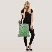 Zwart-groen hartritmepatroonkleurig Go-Bag-Tas Tote Bag (Op model)