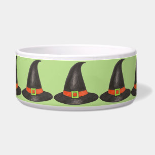 Zwart Groen Heks Pet Halloween Kostuum Party Voerbakje