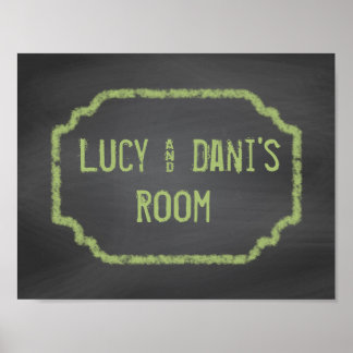 Zwart-groen karton-roommuurkunst poster