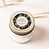 Zwart groen Kerst sticker