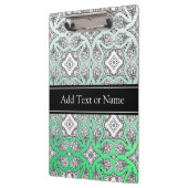 Zwart-groen Mandala Zen Persoonlijk Klembord (Links)