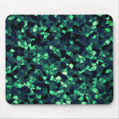 Zwart groen mozaïek met gedeeltelijk verwijderde k muismat (Voorkant)