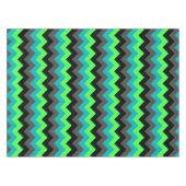 Zwart Groen Ombre Chevrons Klein Tafelkleed (Voorkant (Horizontaal))