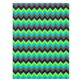 Zwart Groen Ombre Chevrons Klein Tafelkleed