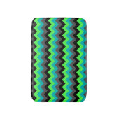 Zwart Groen Ombre Chevrons Kleine Badmat (Voorkant Verticaal)
