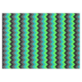Zwart groen ombre chevrons medium tafelkleed (Voorkant (Horizontaal))