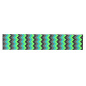 Zwart Groen Ombre Chevrons Midden Tafel Runner Medium Tafelloper (Horizontaal)