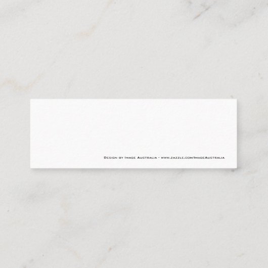 Zwart-groen omhuld monogram - Visitekaartje (Achterkant)