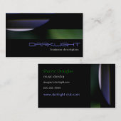 Zwart-groen-Paars Abstract, modern generiek Visitekaartje (Voorkant / Achterkant)