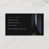 Zwart-groen-Paars Abstract, modern generiek Visitekaartje (Achterkant)