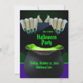 Zwart Groen & Paarse Heksen Brouwen Kaart (Voorkant)