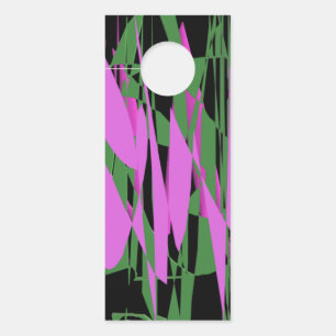 Zwart groen paarse kleuren deurhanger