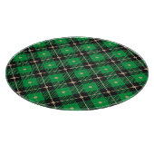 Zwart groen patroonpatroon snijplank (Hoek)