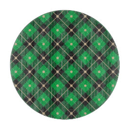 Zwart groen patroonpatroon snijplank