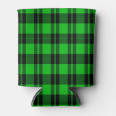 Zwart Groen Plaid Check Koelbox Blikjeskoeler (Voorkant)