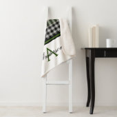 Zwart & Groen Plaid Gepersonaliseerd Sherpa Deken (In situ)