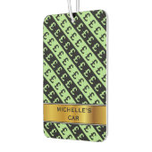 Zwart-groen Pond Signs (£) Gestreepte Patroon Luchtverfrisser (Links)