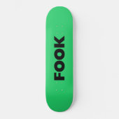 Zwart groen skateboard (Voorkant)