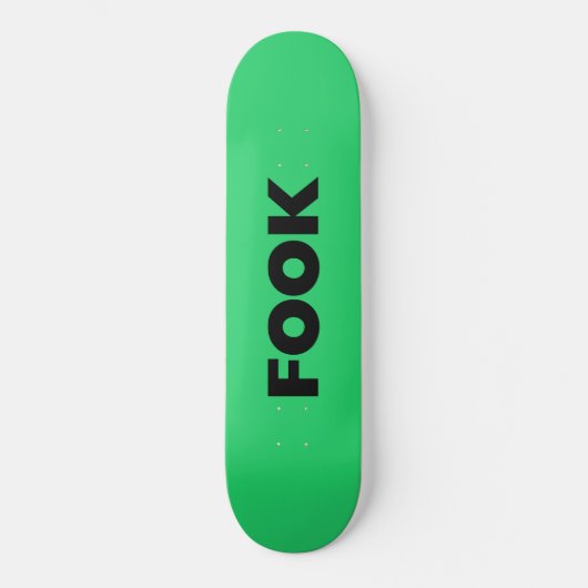 Zwart groen skateboard (Voorkant)