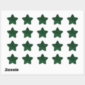 Zwart groen sparkly glitter ster sticker (Vel)