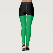 Zwart & Groen Superhero Shorts Leggings (Achterkant)