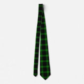 Zwart-groen Tartan Pset Patroon Stropdas (Achterkant)
