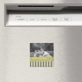 Zwart & Groen Verjaardag Fotomagneet Magneet (Insitu (Vaatwasser))