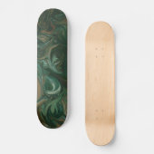 Zwart Groen wervelingsskateboard Skateboard (Voorkant)