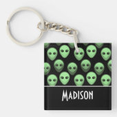 Zwart-groene Alien Sleutelhanger (Voorkant)