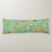 Zwart-groene buffer lichaamskussen (Achterkant)