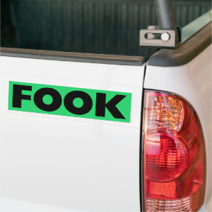 Zwart groene bumper sticker
