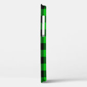 Zwart-groene cheque Case-Mate iPhone case (Achterkant / Links)