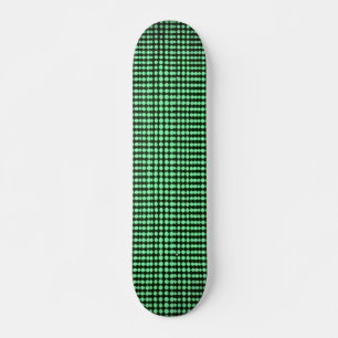 Zwart-groene computercode #3 persoonlijk skateboard