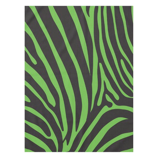 Zwart-groene dikke vingerafdruk tafelkleed (Voorkant)