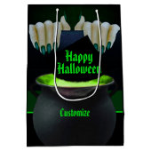Zwart-groene heks Brew Medium Cadeauzakje (Achterkant)