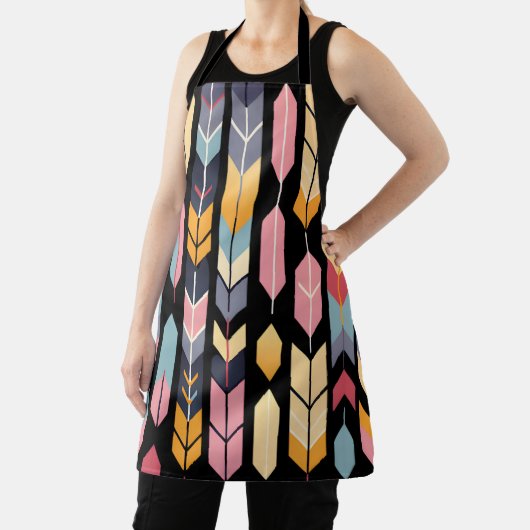 Zwart groot cool boogschieten schort (Insitu)