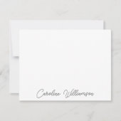 Zwart groot handschrift, speciaal ontworpen artike notitiekaartje (Voorkant)