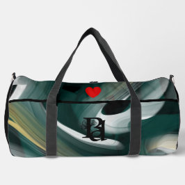 Zwart Grote Gym Duffel Bag Trend Abstract Groen Plunjezak