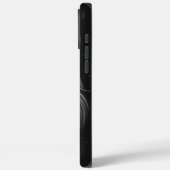 Zwart Grumpy Schnauzer Portret Case-Mate iPhone Case (Achterkant / Links)