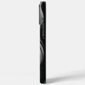 Zwart Grumpy Schnauzer Portret Case-Mate iPhone Case (Achterkant / Links)