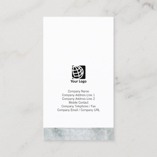 Zwart Grunge Achtergrond Professioneel Visitekaart Visitekaartje (Achterkant)