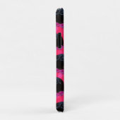 Zwart-Guinea Varkens op  roze rozen Case-Mate iPhone Case (Achterkant/rechts)