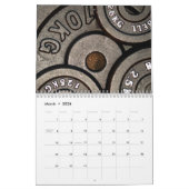 Zwart Gym Gewichten Fitness Kalender (Mar 2026)