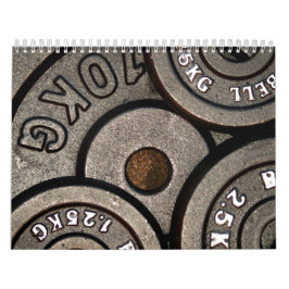 Zwart Gym Gewichten Fitness Kalender