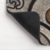 Zwart Gym Gewichten Fitness Muismat (Hoek)