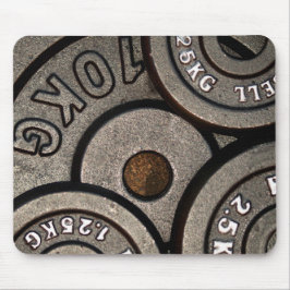 Zwart Gym Gewichten Fitness Muismat