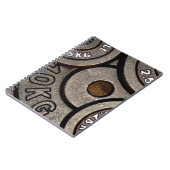 Zwart Gym Gewichten Fitness Notitieboek (Linkerzijde)