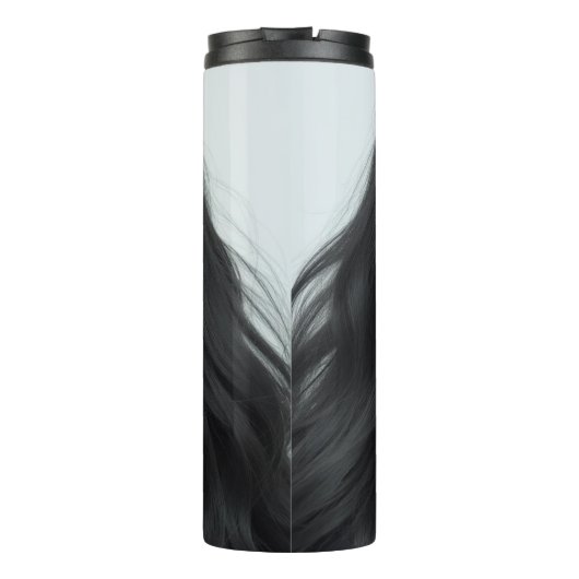 Zwart haar 11 thermosbeker (Achterkant)