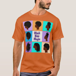 Zwart Haar Magic Afro Los Kapsels T-shirt